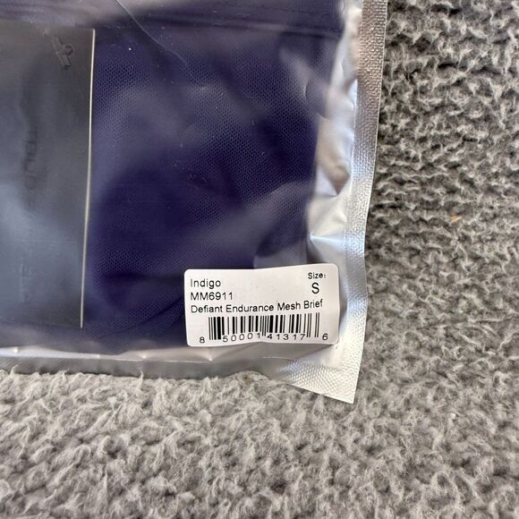 Todd Sanfield Brief Underwear men's Small Indigo Blue Defiant Endurance Mesh NEW - Picture 5 of 9